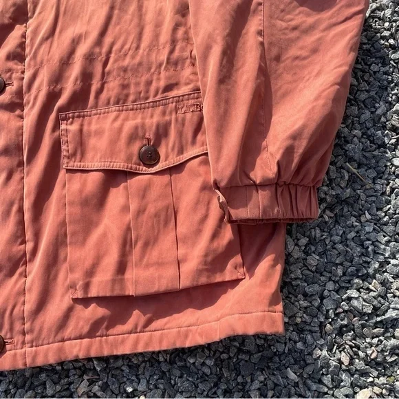 Men's Rust Jacket with Brown Collar - Picture 9 of 16